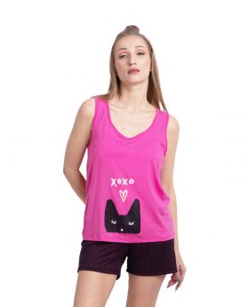 Kitten pyjama - Roze