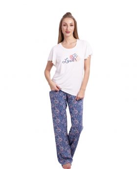 Love pyjama - Blauw