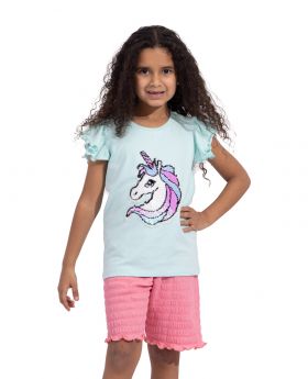 Unicorn pyjama - Blauw