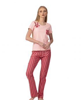 Vanilla pyjama - Stripes - Roze