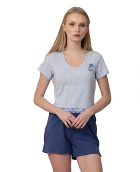 Flower pyjama - Blauw