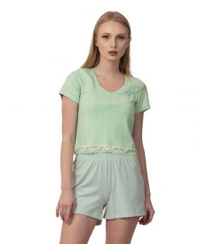 Flower pyjama - Groen