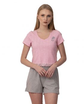 Flower pyjama - Roze