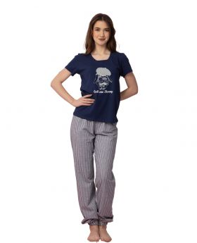 Call Me Bunny pyjama- Donkerblauw