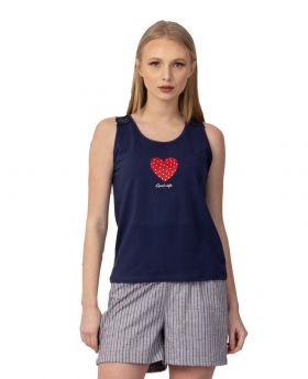 Shortama - Heart - Donkerblauw