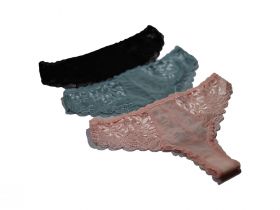 3-Pack slips - Blauw/Roze/Zwart