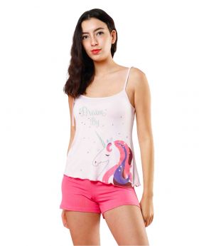 Dames Zomerpyjama - Roze